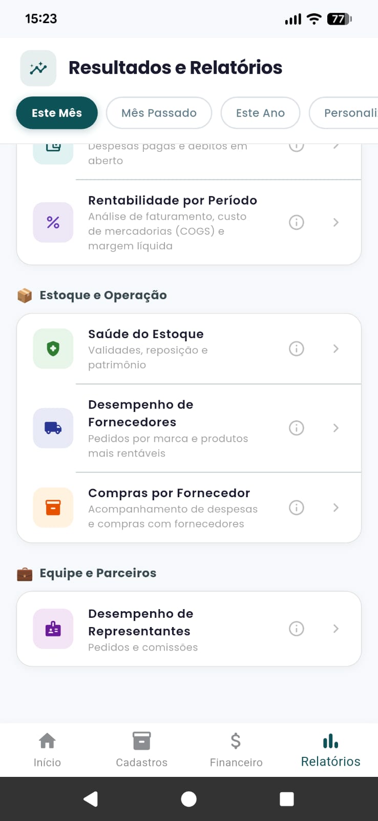 Relatório de Despesas